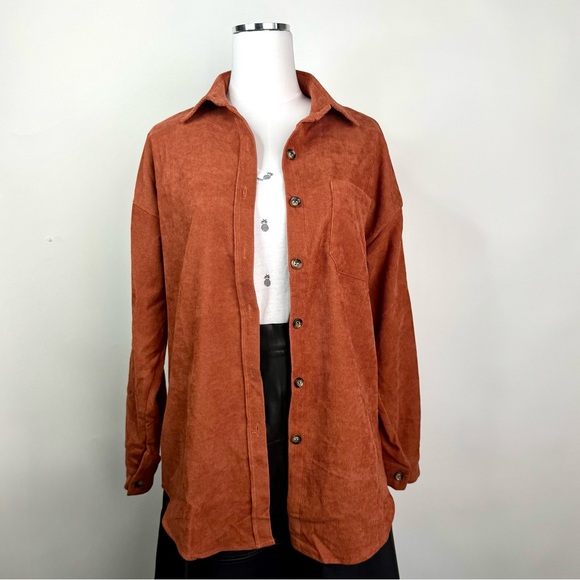 Rust Button-Up Shirt - Picture 2 of 5